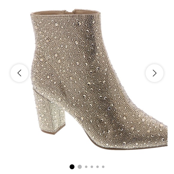Betsey Johnson Light Gold Candy Boots - Picture 1 of 2